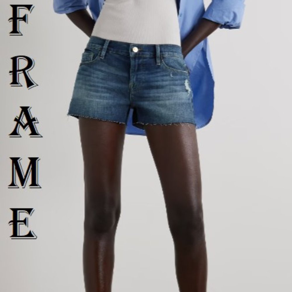 NWOT FRAME LE CUT OFF DENIM SHORTS